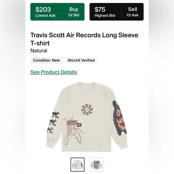 Priced to sell!!! Cactus Jack by Travis Scott long sleeve Tee. NWT size XL  Men